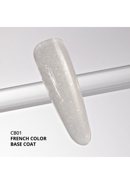 Kalıcı Oje French Color Base Coat CB01, Işıltılı Rakı Beyazı, 10 ml fiyatları