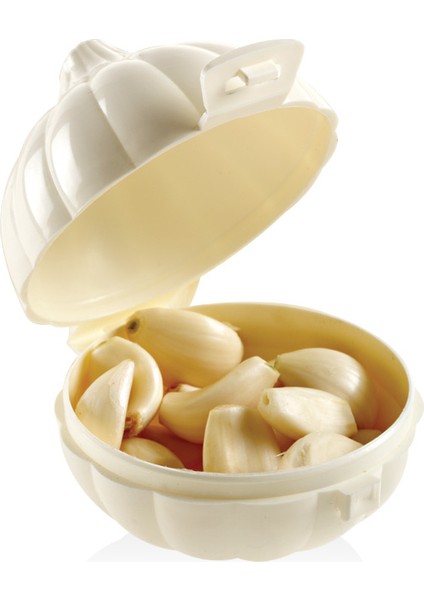 Sarımsak Saklama Kabı Qlux Sarımsak Şeklinde Saklama Kabı L-00394 Bpa İçermez