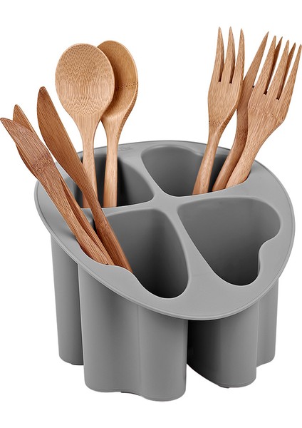 Yonca Kaşıklık Qlux Kaşık Kepçe Kurutmalık Tezgahüstü Kurutmalık L-00266