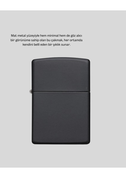 Tasarım Metal Çakmak Minimal Mat Yüzeyli ve Şık Görünümlü - EMY4559-7011 fırsatları