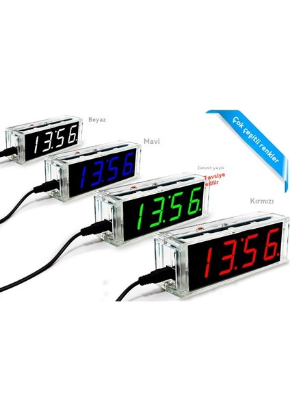 Dijital Saat Leddıy Parçaları Saat (Yurt Dışından) modelleri