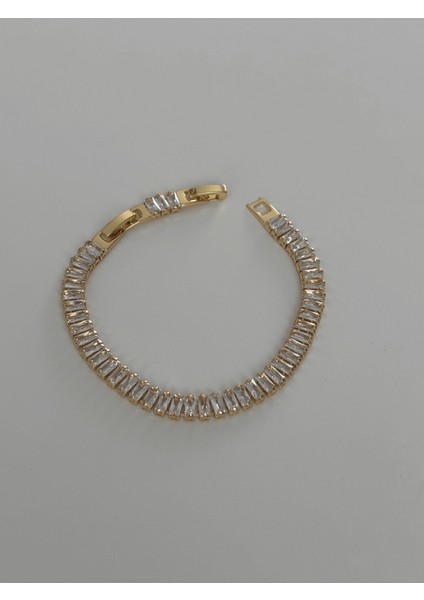 Taşlı Gold Su Yolu Bileklik