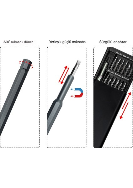 25 Arada 1 Tornavida Seti Cep Telefonu Sökme Bilgisayar Onarım Donanım Araçları (Yurt Dışından) fiyatları
