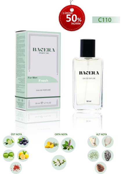 C110 Fresh Erkek Parfüm 50 ml