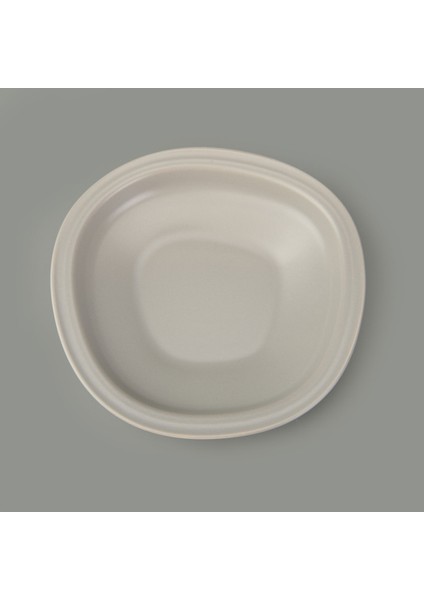 Kitchen Bloom Çukur Yemek Tabağı - Gri - 23 cm