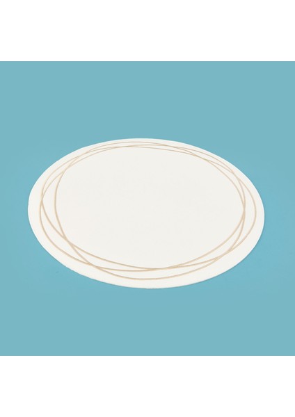 Kitchen Yuvarlak Deri Supla - Beyaz / Krem - 38 cm modelleri