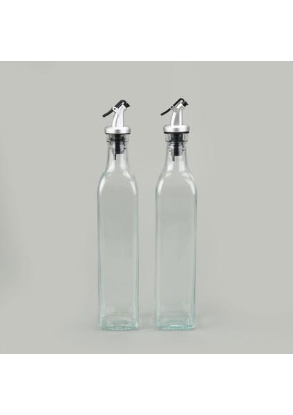 2'li Cam Yağlık Sirkelik - Şeffaf - 500 ml