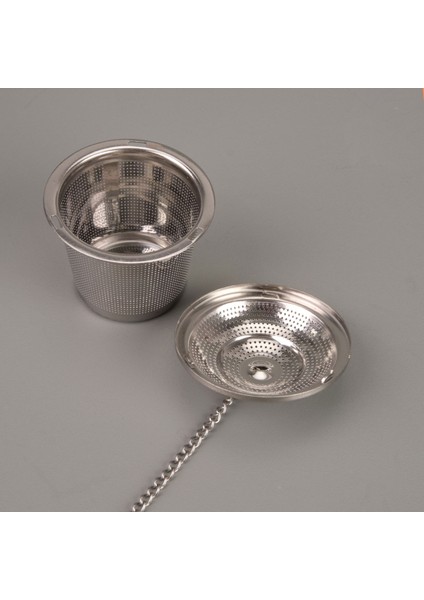 Kapaklı Bitki Çayı Süzgeci - Gri modelleri