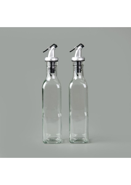 2'li Cam Yağlık Sirkelik - Şeffaf - 300 ml