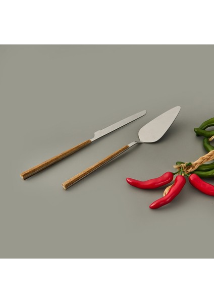 Mia Bianco 2 Parça Salata Servis Takımı - Kahverengi / Gri fiyatları