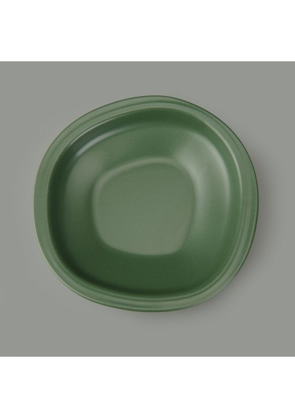 Kitchen Bloom Çukur Yemek Tabağı - Yeşil - 23 cm