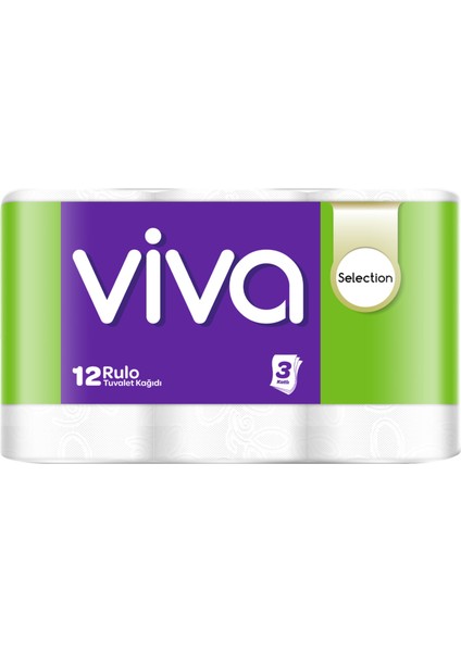 Selection 3 Katlı Tuvalet Kağıdı 12'li 2 Adet