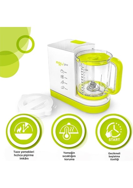 5'li 1 Arada Bebek Yemek Hazırlama Robotu - Agu Octopy