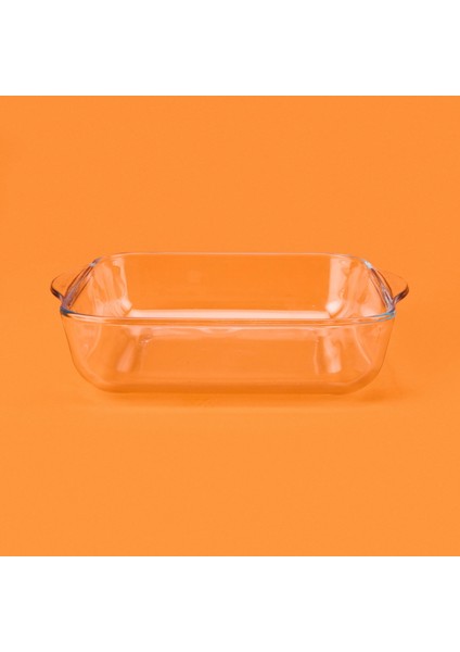 Borcam Fırın Tepsisi - Şeffaf - 26X22 cm