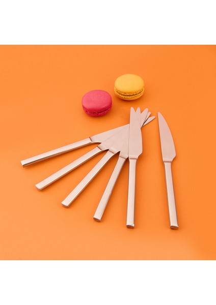 6'lı Pasta Bıçağı - Gri fiyatları