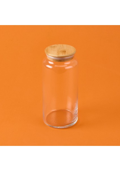 Bambu Kapaklı Cam Kavanoz - Şeffaf - 1,3 Lt modelleri