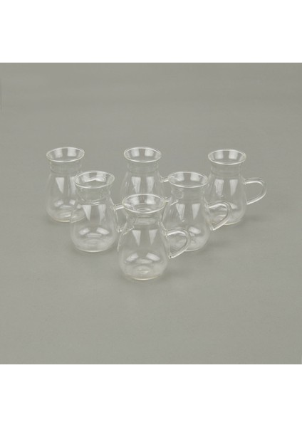 Grape Borosilikat Cam 6'lı Çay Seti - Şeffaf - 220 ml fiyatları