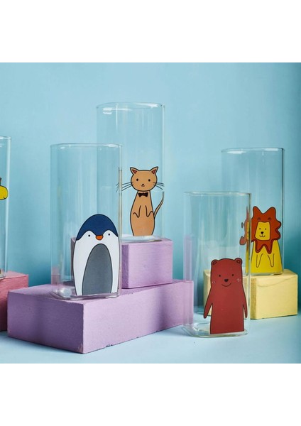 Animals 6'lı Bardak Seti - Şeffaf - 400 ml modelleri
