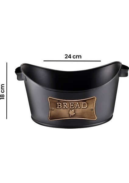 Metal Kayık Ekmeklik - Siyah fiyatları