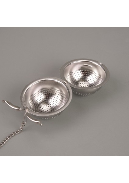 Yuvarlak Bitki Çayı Süzgeci - Gri modelleri