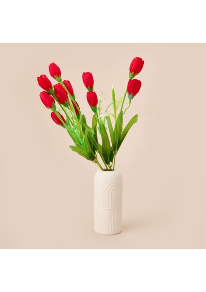 Manolya Yapay Çiçek - Kırmızı - 38 cm