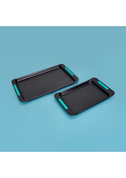 Sepal 2'li Fırın Tepsisi - Siyah / Yeşil