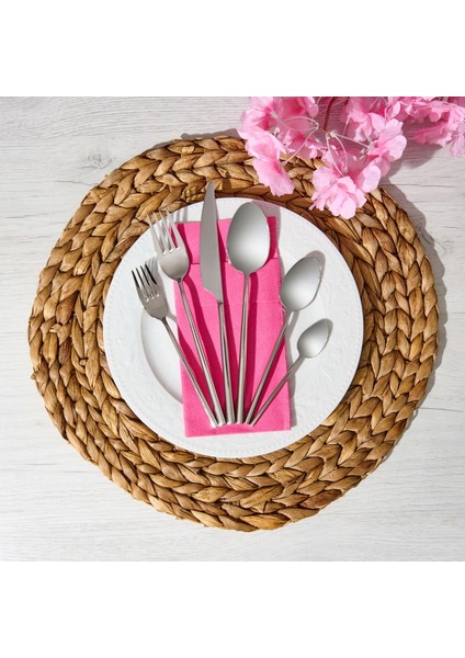 Gloria Sade 36 Parça Çatal Kaşık Bıçak Seti - Gri