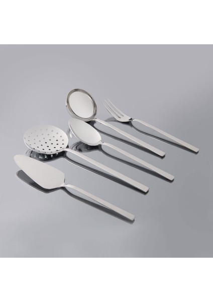 Dalyan 5 Parça Çelik Servis Seti - Gri fiyatları