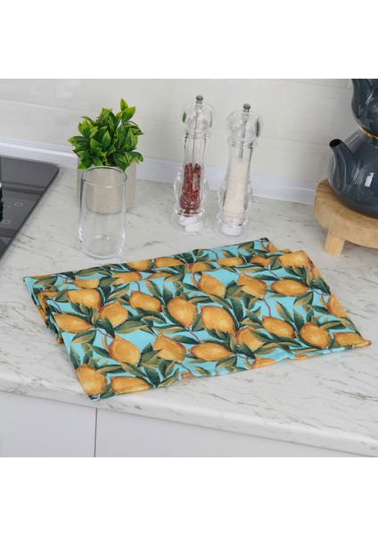 Soft Sitron Mutfak Havlusu - Mavi - 40X66 cm