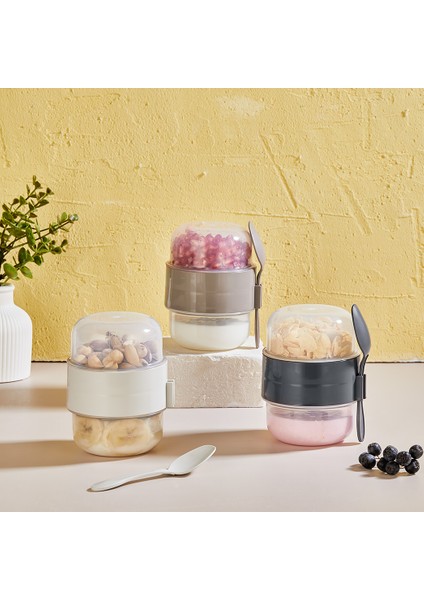 Yoğurt Kabı Müsli Kabı Qlux Bpa İçermez Sporcu Diyet Porsiyon Kabı L-00964