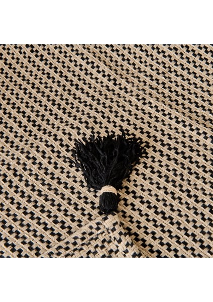 Soft Shiny Koltuk Şalı - Bej / Siyah - 130X170 cm modelleri