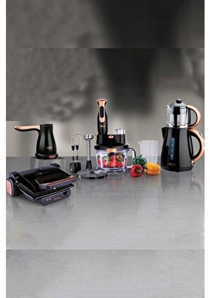 STM80023 Ala Star 4'lü Çeyiz Paketi - Siyah Rose