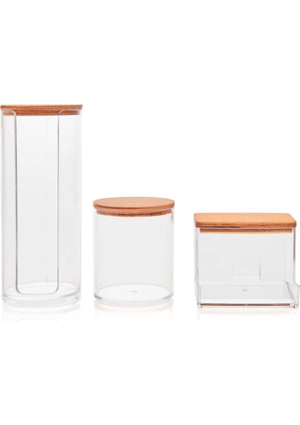 Up Ahşap Kapaklı 3'lü Organizer Seti modelleri