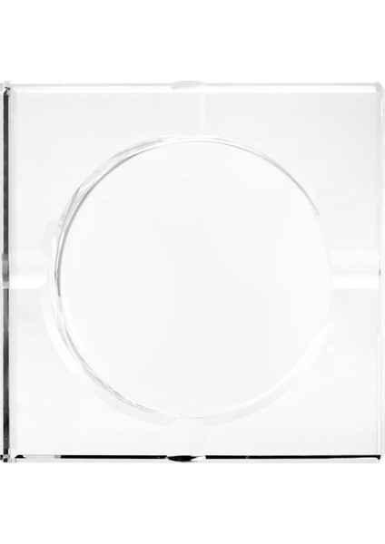 Deco Kristal Kare Küllük - Şeffaf - 10 cm