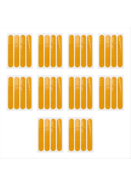 40 Adet Sarı Ön Arka Tekerlek Kapağı Koruyucu Kabuk (Yurt Dışından)