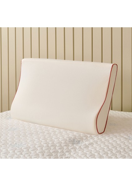 Soft Boyun Destekli Visko Yastık - Beyaz - 39X60 cm