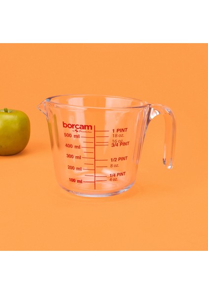 Borcam Ölçü Kabı - Şeffaf - 500 ml fiyatları