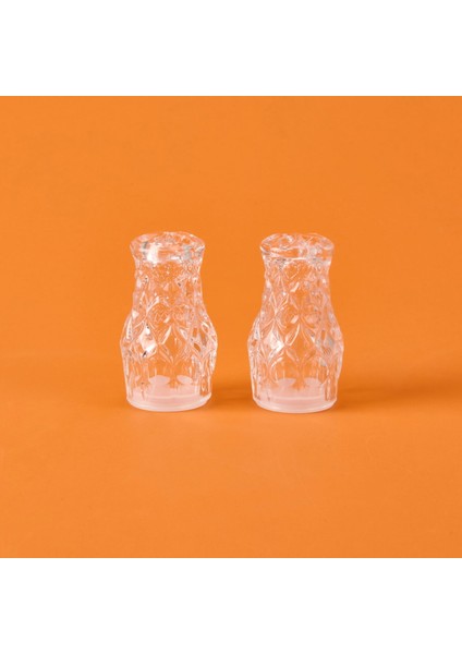 Kristal 2'li Tuzluk - Şeffaf - 13 cm fiyatları