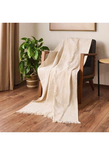 Soft Gino Koltuk Örtüsü - Ekru - 140X200 cm