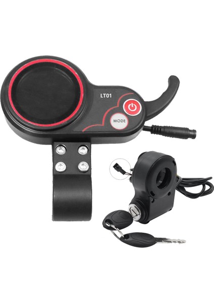 Kaabo Elektrikli Scooter Için LT01 Gösterge Metre + Kontak Kilidi Anahtarı (Yurt Dışından) indirimleri