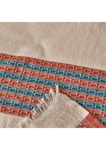 Soft Marun Tek Kişilik Yatak Örtüsü - Ekru / Kırmızı - 160X230 cm modelleri