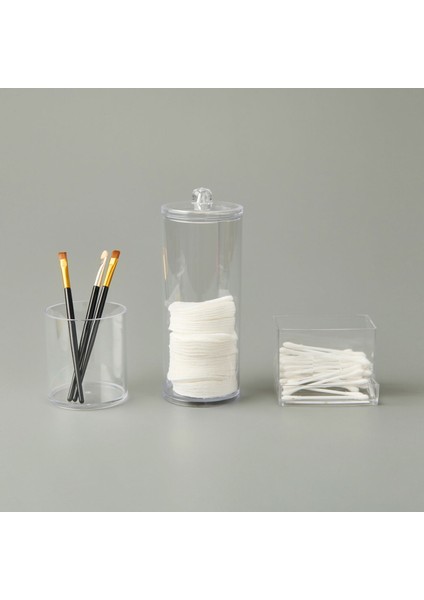 Living 3 Lü Organizer Seti - Şeffaf