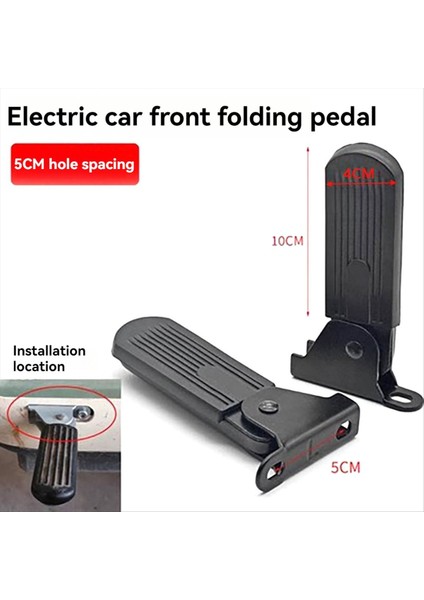 2 Adet Elektrikli Moped Ön Pedallı Scooter Ön Katlanabilir Pedal 5cm (Yurt Dışından) modelleri
