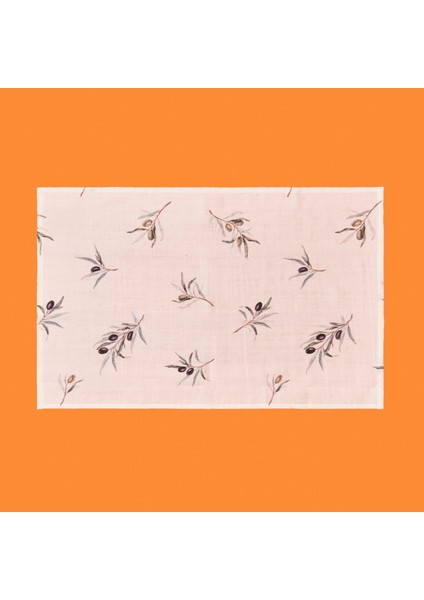 Soft Müslin Zeytin Desenli Kurulama Bezi - Beyaz - 40X60 cm fiyatları