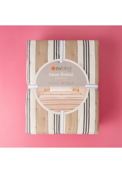 Soft Londra Çift Kişilik Yatak Örtüsü - Antrasit - 200X230 cm fiyatları