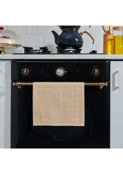 Kareli Mutfak Havlusu - Bej