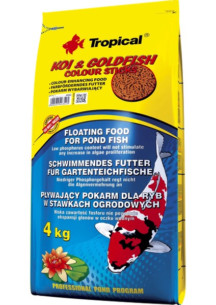 Koi Goldfish Colour Sticks 1000 gr Açık fiyatları
