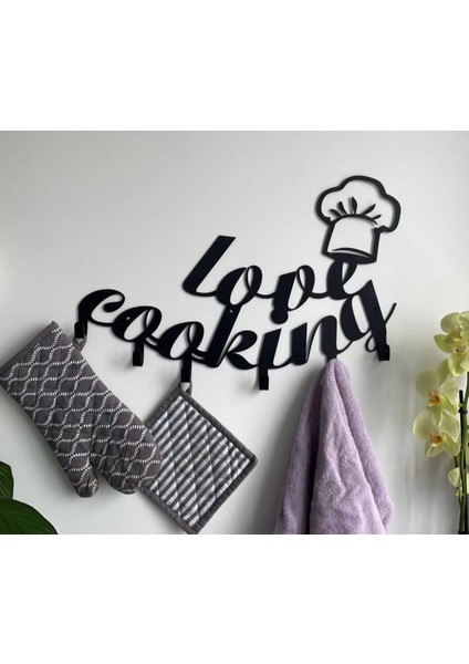 Farklı Desenli Siyah Metal Duvar Askısı | Modern & Tarz Ev Aksesuarları