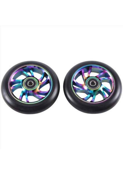 2 Adet 110 mm Renkli Alüminyum Akrobasi Scooter Tekerlekleri Scooter Scooter (Yurt Dışından) fiyatları