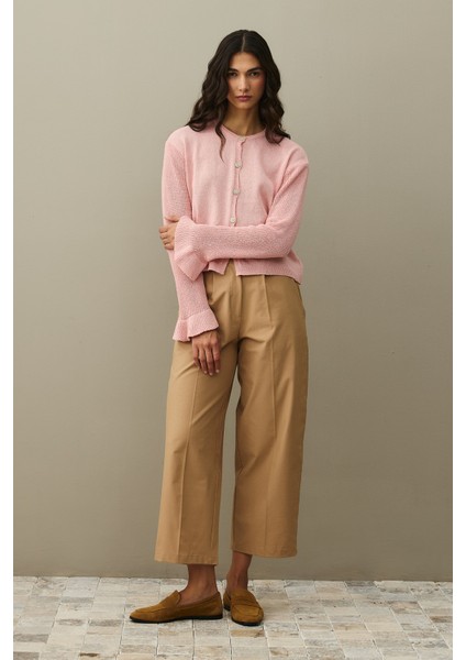 Pamuk Hırka Pembe modelleri